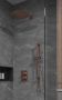 Saniclear Copper inbouw regendouche met glijstang en muurarm 30 geborsteld koper - Thumbnail 1