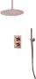 Saniclear Copper inbouw regendouche met plafondarm en 30cm hoofddouche - Thumbnail 4
