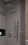 Saniclear Exclusive inbouw regendouche met glijstang en muurarm 30 geborsteld RVS - Thumbnail 2