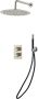 Saniclear Exclusive Pro inbouw regendouche met staafhanddouche wandmontage 20cm volledig 304 RVS - Thumbnail 5