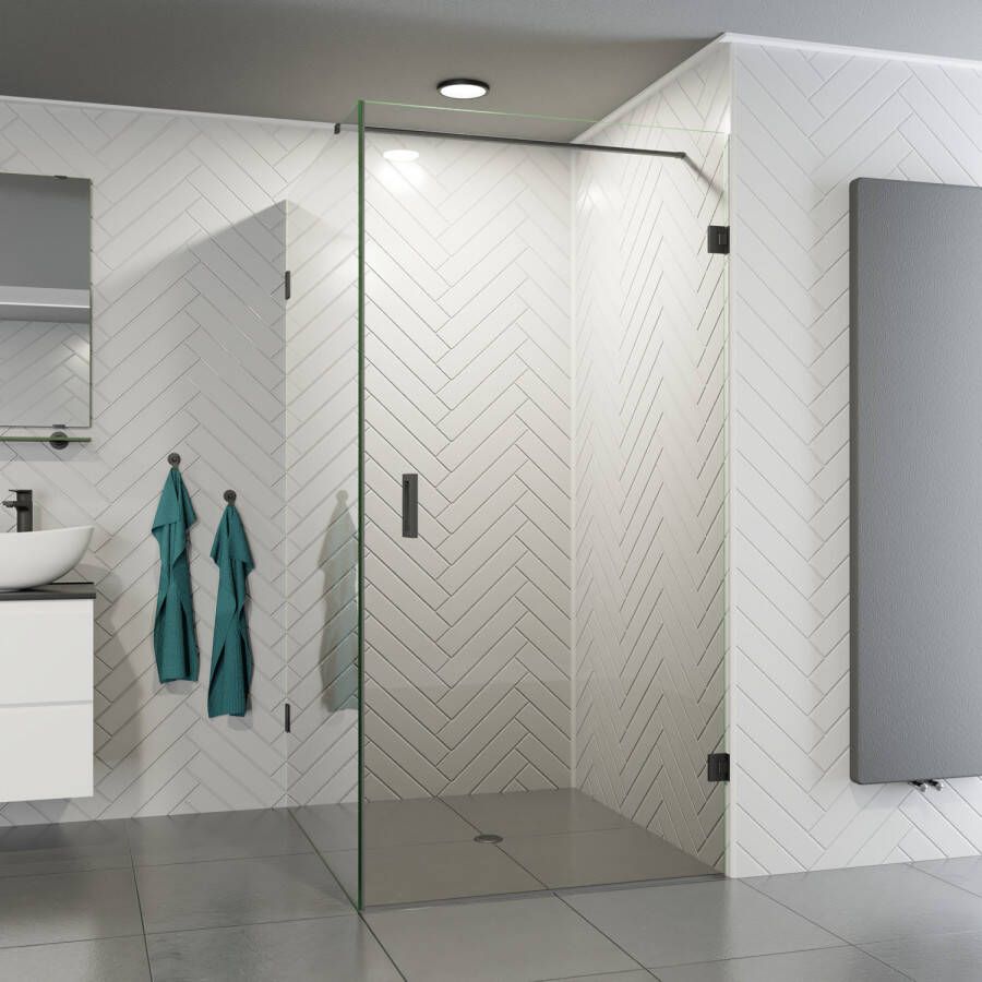 HIPP-Design organische spiegel 100x60cm met hoge kant links indirecte verlichting spiegelverwarming kleurenwissel en touch dimmer