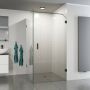 Saniclear Iron profielloze douchecabine 90x80 verouderd ijzer - Thumbnail 1