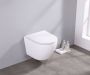 Saniclear Itsie randloze toilet met toiletzitting glanzend wit - Thumbnail 4