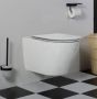 Saniclear Jama rimfree hangend toilet met flatline softclose zitting 53 cm wit - Thumbnail 1