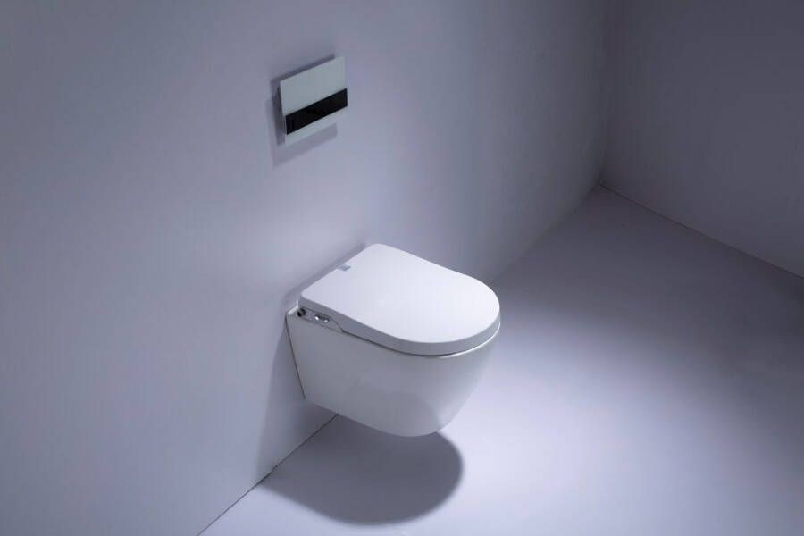 Saniclear Jama Spray randloos toilet met bidet wit