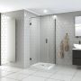 Saniclear Modern Iron douchecabine 80x100 verouderd ijzer - Thumbnail 2