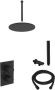 Saniclear Nero inbouw regendouche mat zwart met 30cm plafonddouche - Thumbnail 1