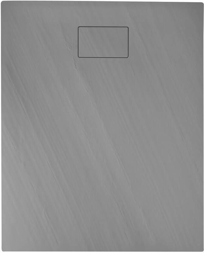 Sapho Acora Douchebak gegoten marmer 120x90x3 5cm rechthoek grijs stenen décor