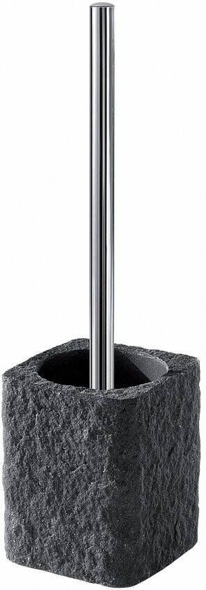 Sapho Aries vrijstaande toiletgarnituur 10.4x37.4 cm steen look antraciet