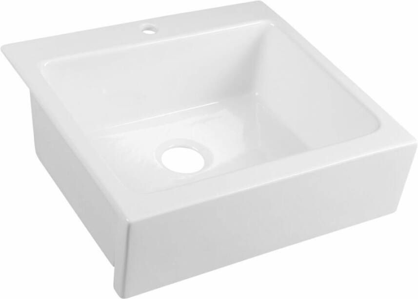 Sapho Arya keramische inbouw wastafel 66x62 wit