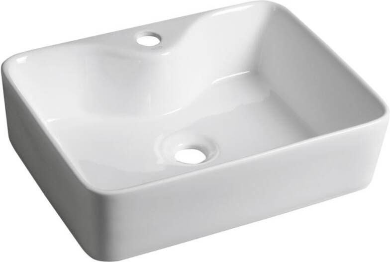 Sapho Wastafel Opbouw Balena Rechthoekig 48x37x13.5 cm Keramiek Wit
