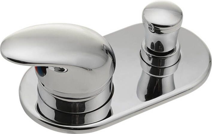 Sapho Bd Badrandcombinatie mengkraan 2 uitgangen chroom