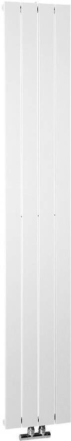 Sapho Designradiator Colonna Recht Middenaansluiting 29.8x180 cm 614W Wit - Foto 1