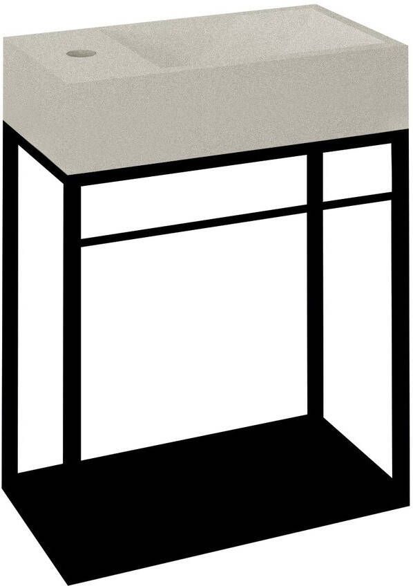 Sapho Crest constructie onder wastafel 40x45 cm mat zwart