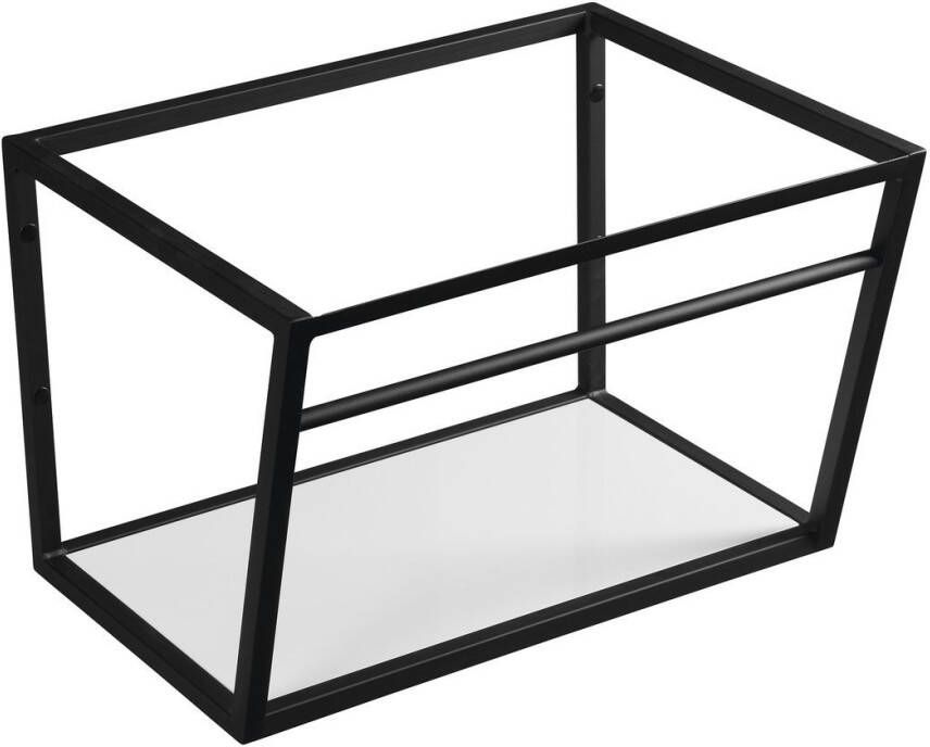 Sapho Ophangbeugel SKA Industrial voor Wastafelblad MA060 60 cm met MDF plank Mat Zwart