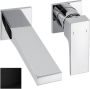 Sapho Wastafelmengkraan Inbouw Dimy 1-hendel Uitloop Recht 18.6 cm Mat Zwart - Thumbnail 2