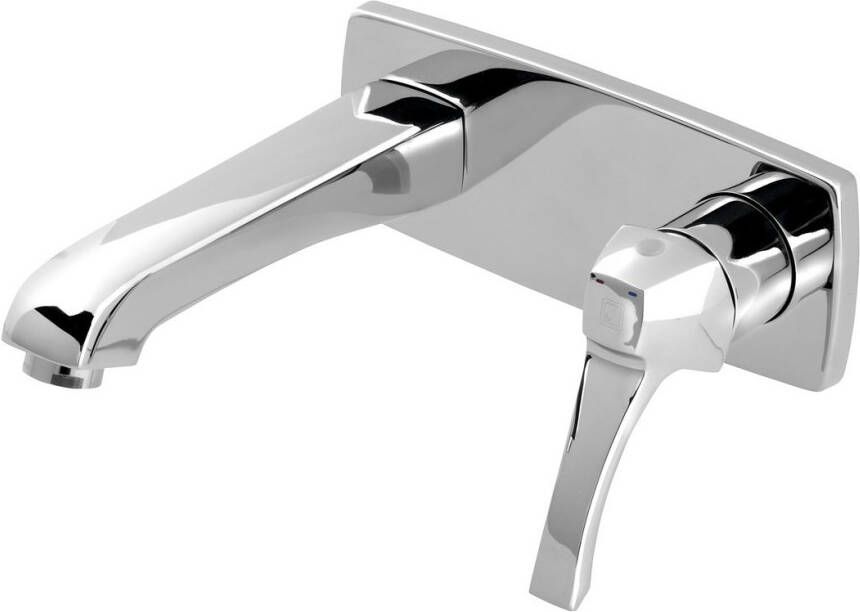 Sapho Wastafelmengkraan Inbouw Dreamart 1-hendel Uitloop Recht 17.8 cm Chroom