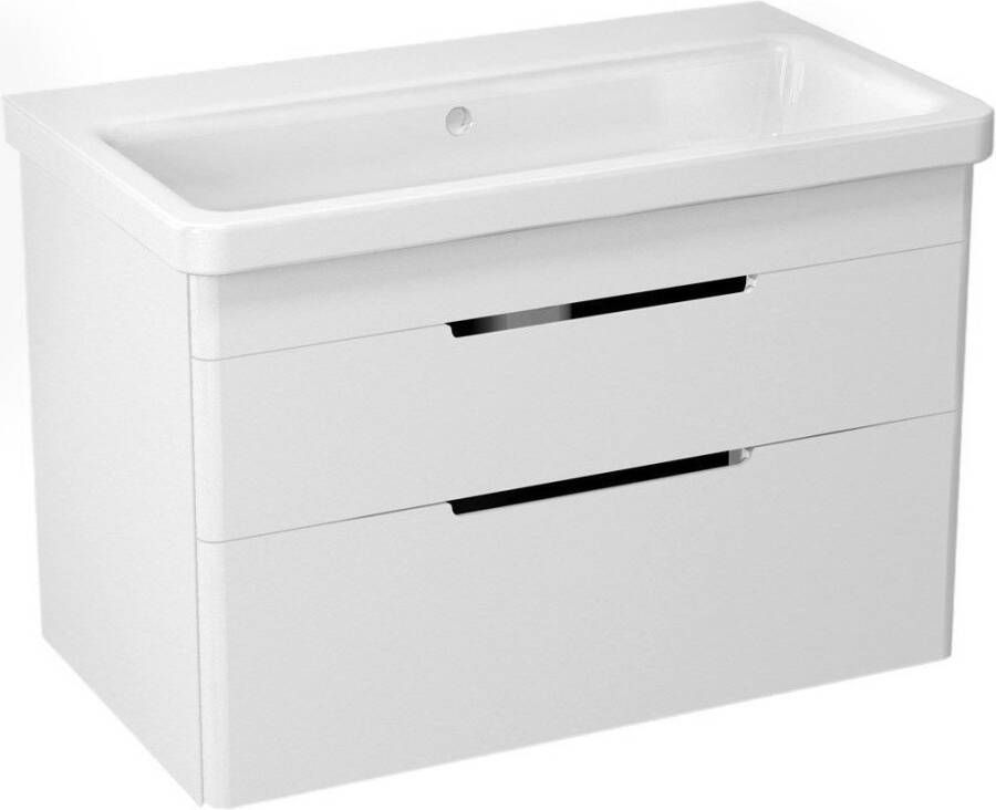 Sapho Ella Badkamermeubel keramiek 76.5 cm wit