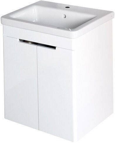 Sapho Ella Badkamermeubel met deuren keramiek 56.5 cm wit