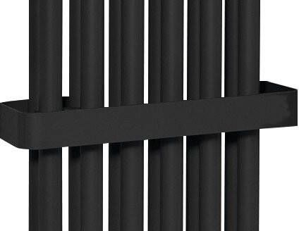 Sapho Fede handdoekhouder voor radiator mat zwart 32cm