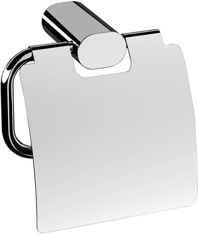 Sapho Toiletrolhouder Flori 14.4x14.3 cm met Klep Chroom