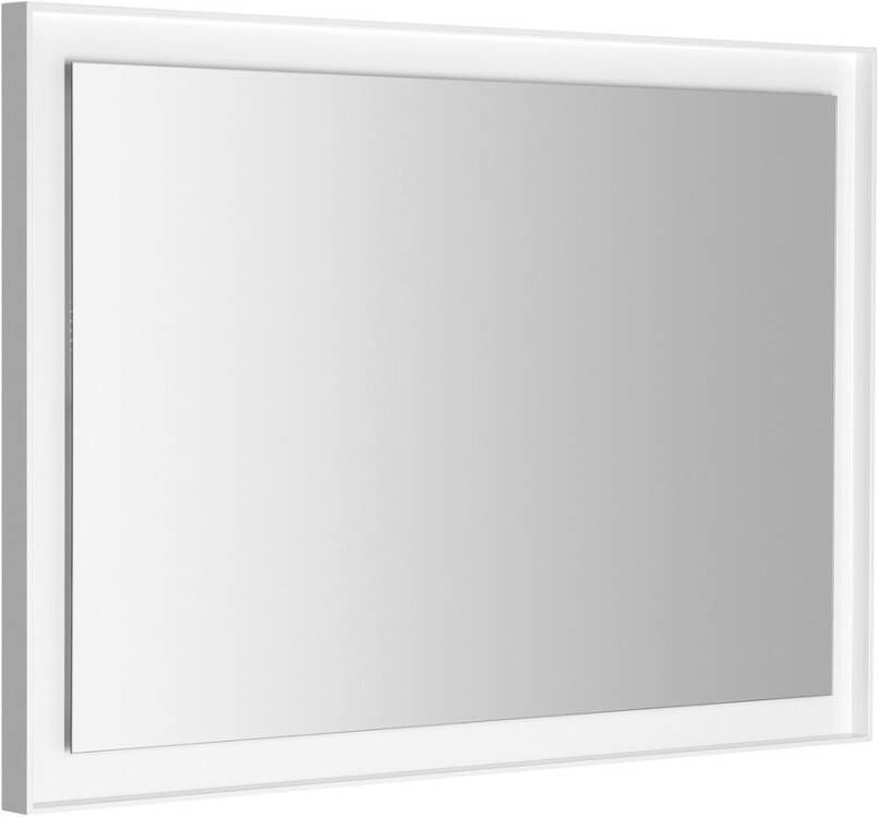 Sapho Badkamerspiegel Flut 100x70 cm LED-Verlichting Omlijsting Wit