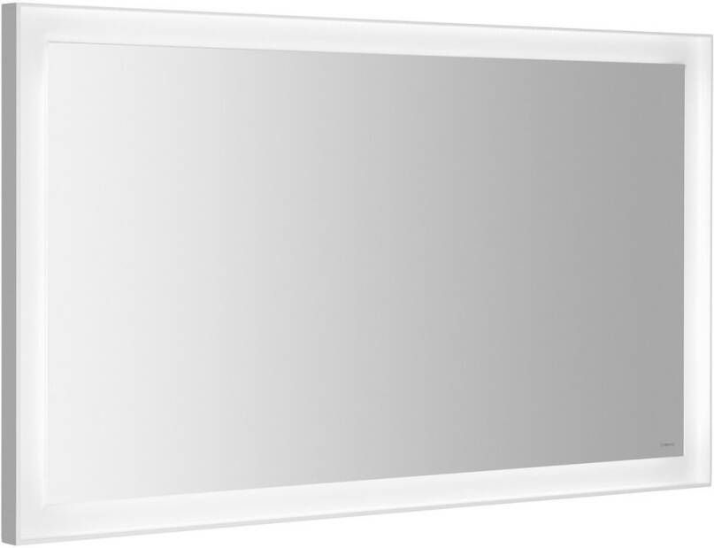 Sapho Badkamerspiegel Flut 120x70 cm LED-Verlichting Omlijsting Wit