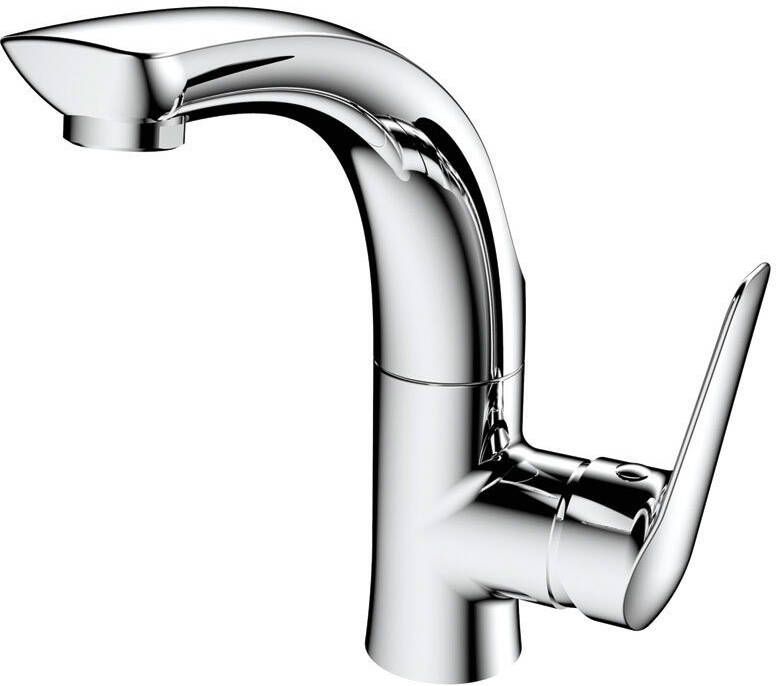 Sapho Wastafelkraan Soliter 1-hendel Gebogen 20.7 cm Chroom