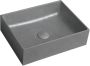 Sapho Formigo betonnen waskom 47x36 zilver - Thumbnail 2