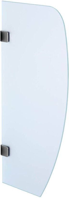 Sapho Glazen urinoirscheidingswand 80x40cm gehard glas