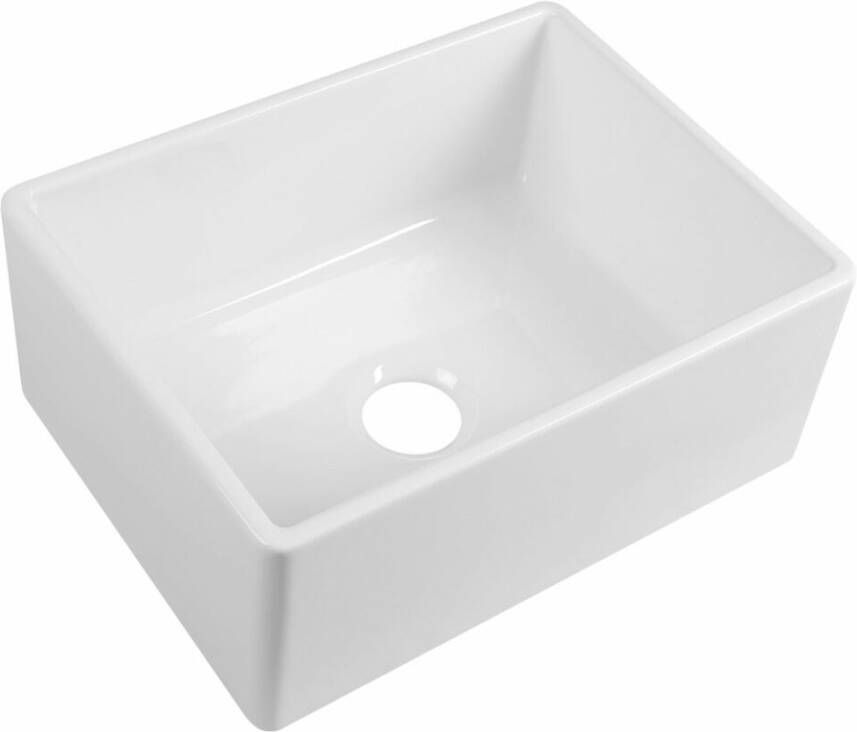 Sapho Glory keramische rechthoekige waskom 61x46 wit
