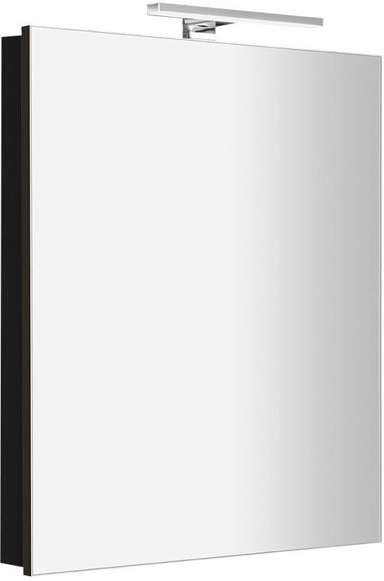 Sapho Greta spiegelkast met verlichting 60x70 mat zwart