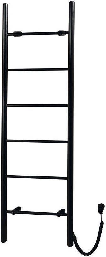 Sapho Karbo Elektrische Handdoekradiator 120W 50x160 cm mat zwart