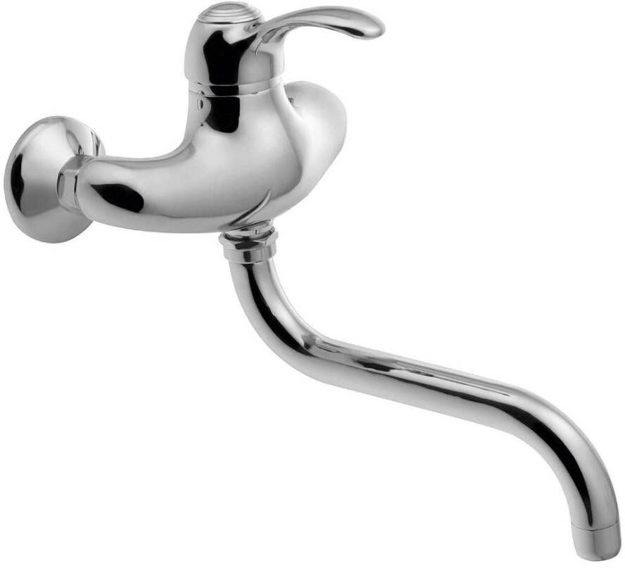 Sapho Inbouw Wastafelmengkraan Kirké 1-hendel Uitloop Gebogen 20 cm Chroom