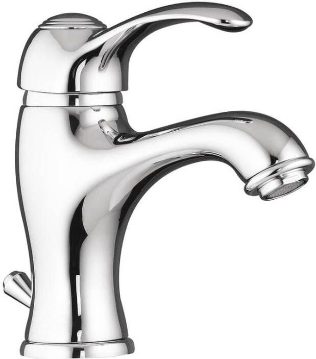 Sapho Wastafelmengkraan Kirké 1-hendel Gebogen 16.6 cm Chroom (incl. clickwaste)