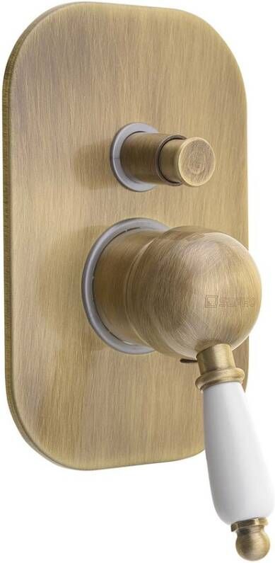 Sapho Douchekraan Inbouw Kirké Mengkraan Retro Afbouwdeel 2-weg Brons (incl. inbouwdeel)