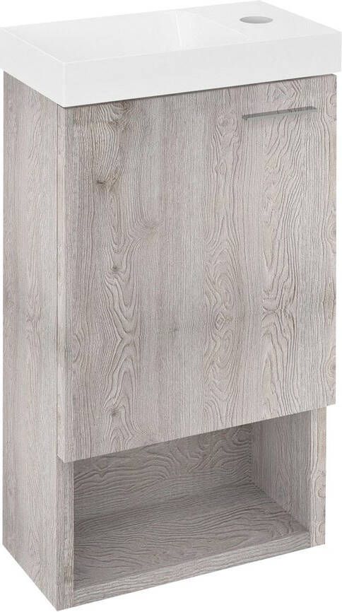 Sapho Latus wastafelmeubel 30x53x16 5 eiken mocca