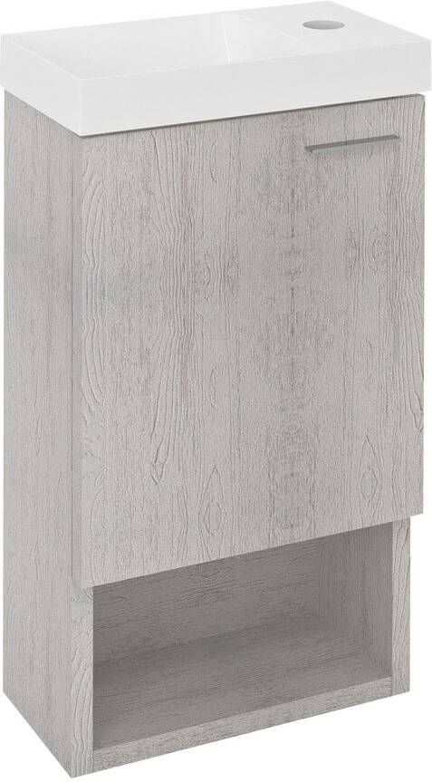 Sapho Latus wastafelmeubel 30x53x16 5 eiken polar