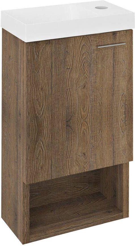 Sapho Latus wastafelmeubel 30x53x16 5 eiken sherwood