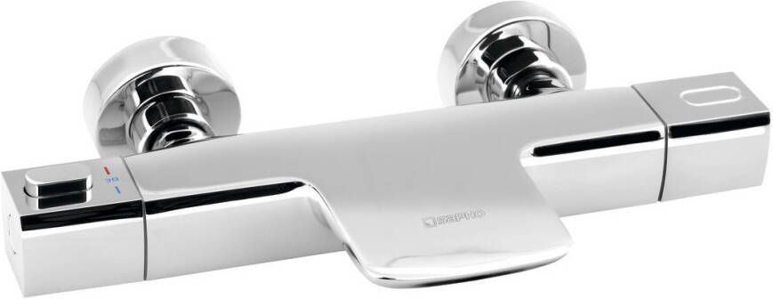 Sapho Opbouw Badkraan Mixona Thermostaat 2-knop 16.3 cm Chroom