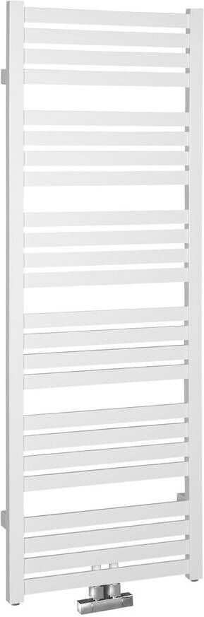 Sapho Nevel Handdoekradiator 55x160 cm 621W middenaansluiting wit