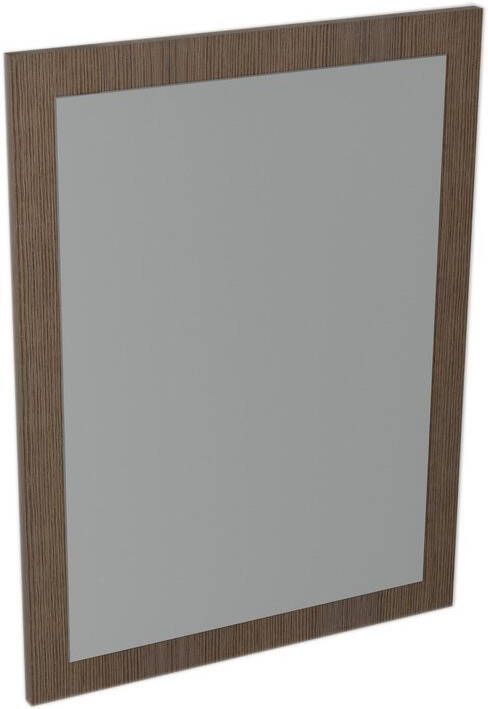 Sapho Nirox spiegel met frame 600x800x28mm rustiek eiken