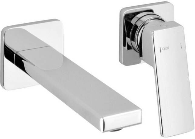 Sapho Wastafelmengkraan Inbouw Notos 1-hendel Uitloop Recht 17.7 cm Chroom