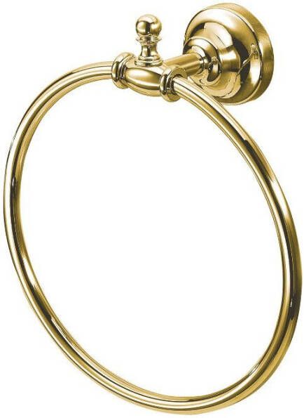 Sapho Handdoekhouder Perla Rond 18x22.3 cm Goud