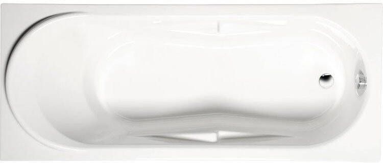 Polysan Adriana rechthoekig bad 180x74x45cm wit
