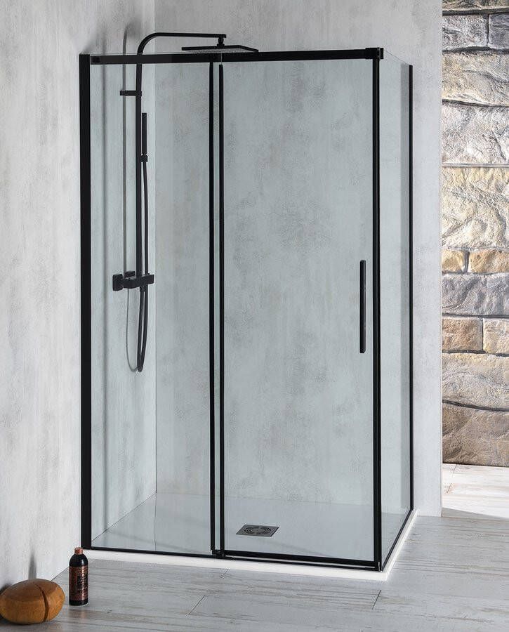 Polysan Altis douchecabine rechthoekig 150x100cm zwart mat