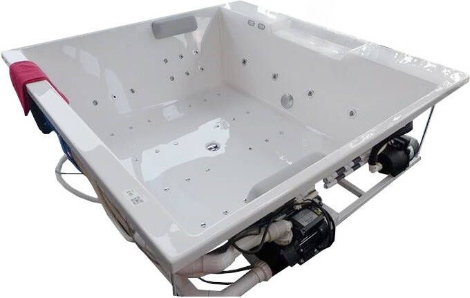 Polysan Came bubbelbad met Basic systeem 175 x175 cm wit