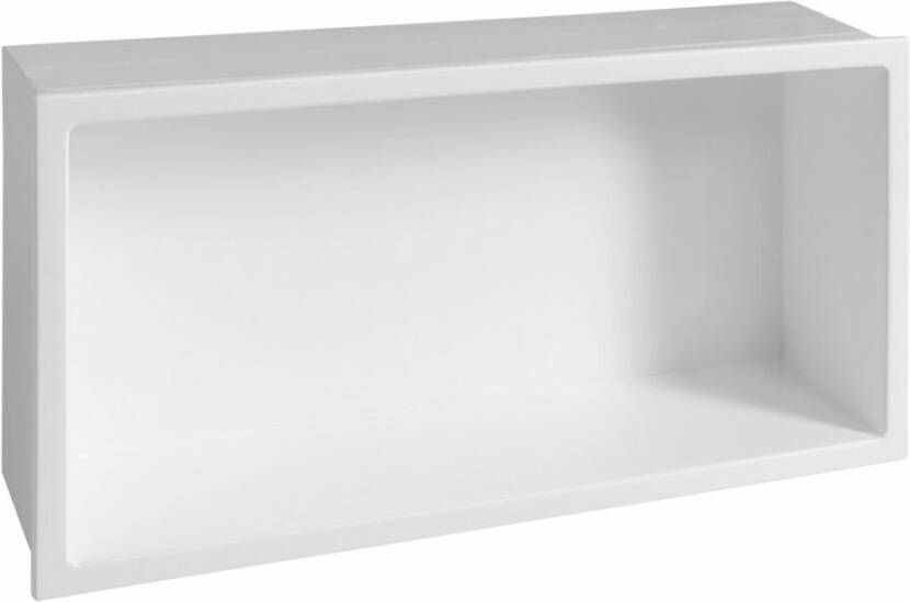 Polysan Inserta inbouwnis gegoten marmer 81x27 wit