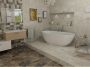 Polysan Reduta vrijstaand bad van gegoten marmer 171x81x58 cm wit - Thumbnail 1