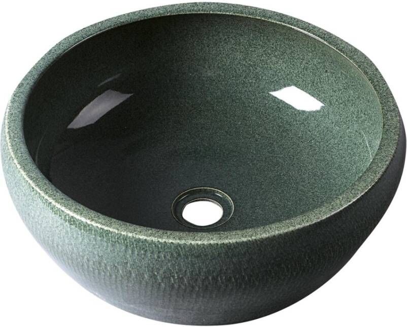 Sapho Priori keramiek waskom diameter 42 cm groen